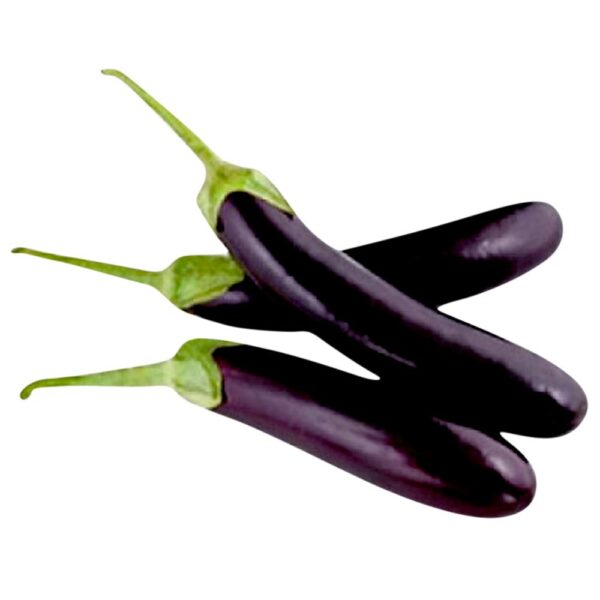 Purple Long Brinjal 200 gm - Image 2
